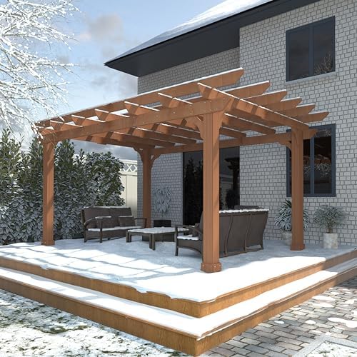 Pérgola de cedro 10x12 pies