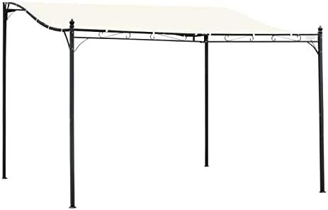 Pérgola de acero blanca 10x13 pies