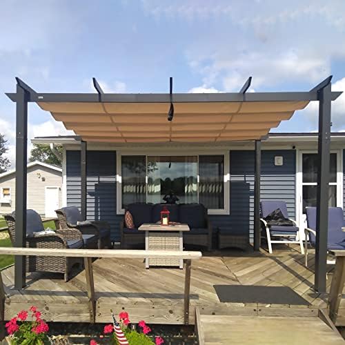 Pérgola retráctil de aluminio 10x13 pies