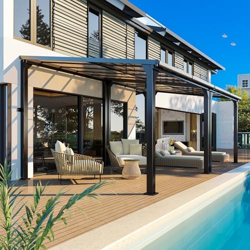 Pérgola adosada 10x20 pies