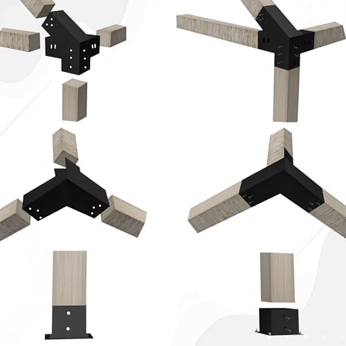 Soportes inclinados para pérgola