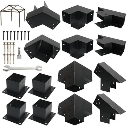 Soportes inclinados para pérgola