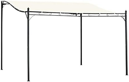 Pérgola de acero blanca 10x13 pies